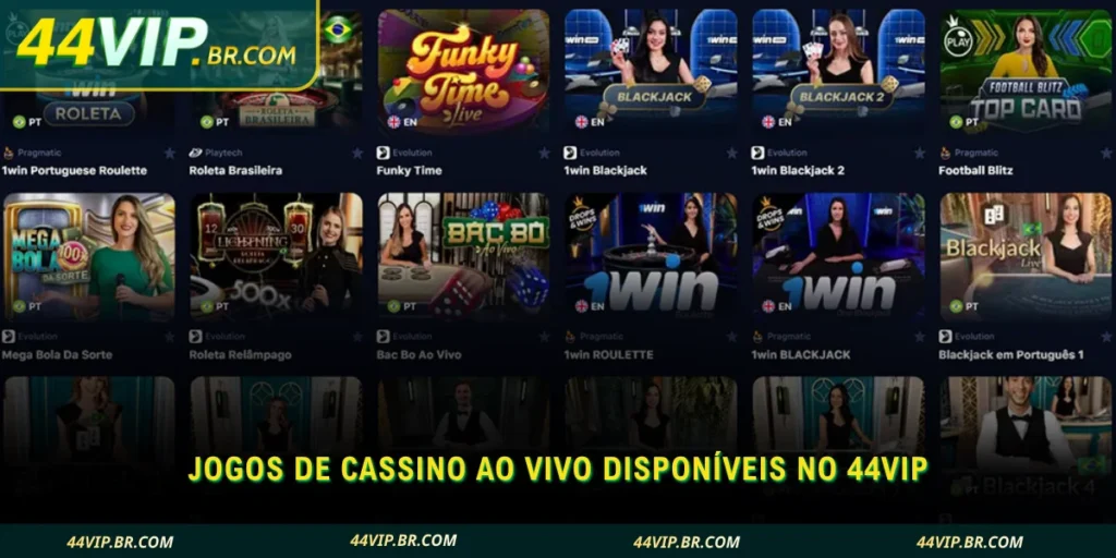 conheça os principais jogos de cassino ao vivo que você pode jogar na plataforma